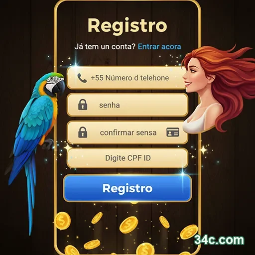 Tela de saque rápido via Pix na plataforma 34c.com