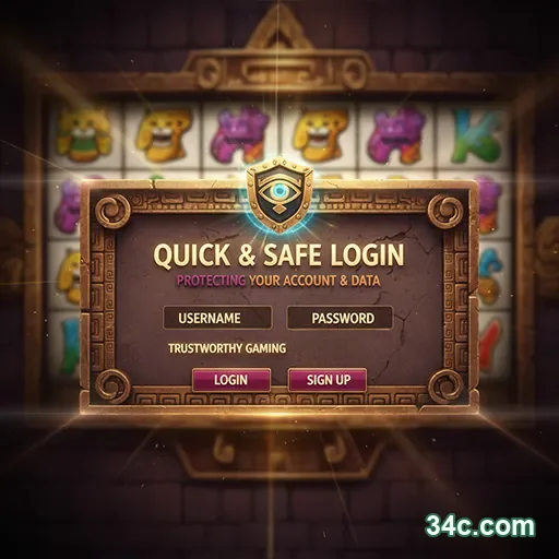 Tela da plataforma oficial 34c.com com cassino ao vivo